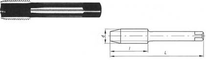 Метчик машинно-ручной для нарезания трубной цилиндрической резьбы
